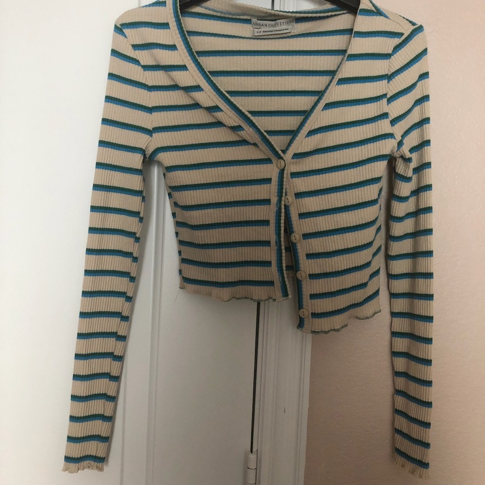 UO striped cardigan